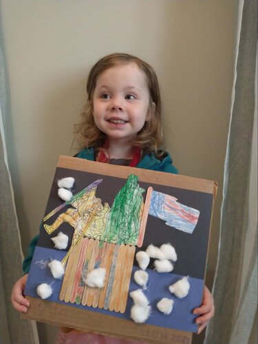 another child with craft