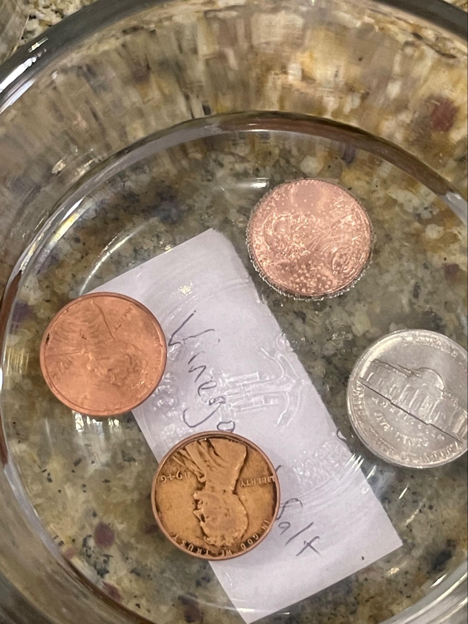 Coins before oxidation