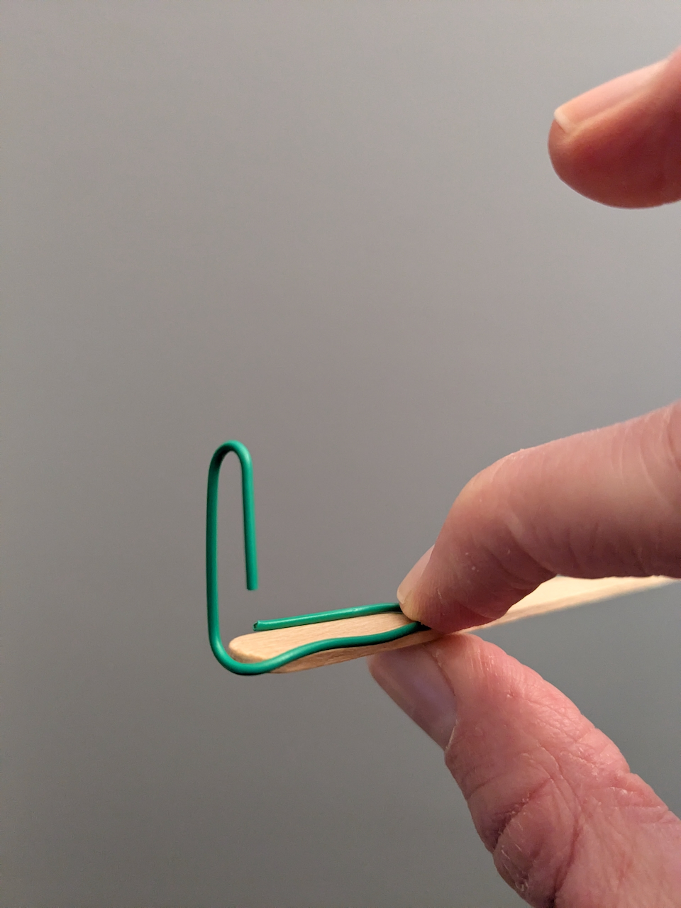 paperclip on craft stick