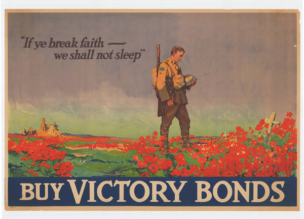 Poster with lines from poem