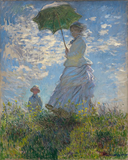 Money's painting "Woman with a Parasol"