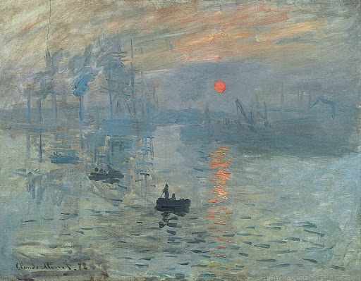 Monet's painting "Impression, Sunrise"